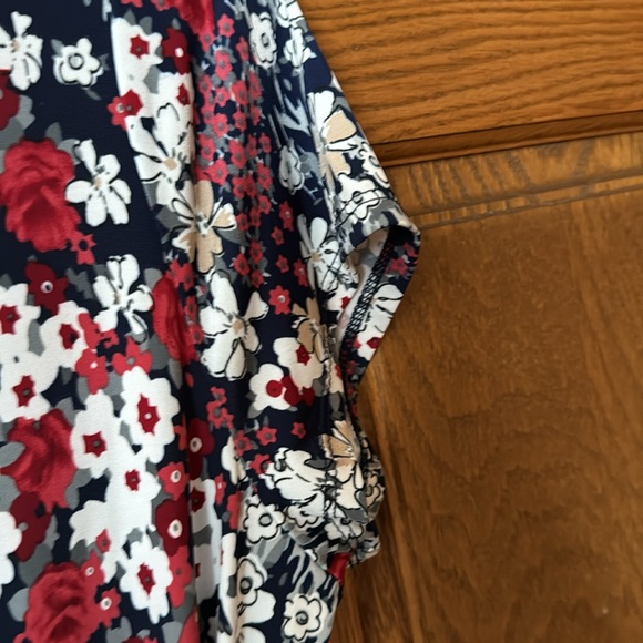 Kaleigh Amandine Knit Dress. Poly/Spandex. Cropped sleeves. Elastic waist. - Picture 5 of 5